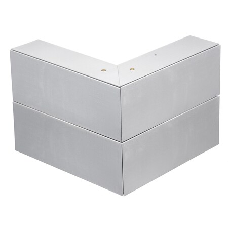 Hubbell Wiring Device-Kellems External Elbow Raceway, HBLALU4800 Series, 6 in W, 2.1 in H, 6 in L HBLALU4818